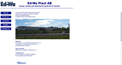 Desktop Screenshot of edwa.se
